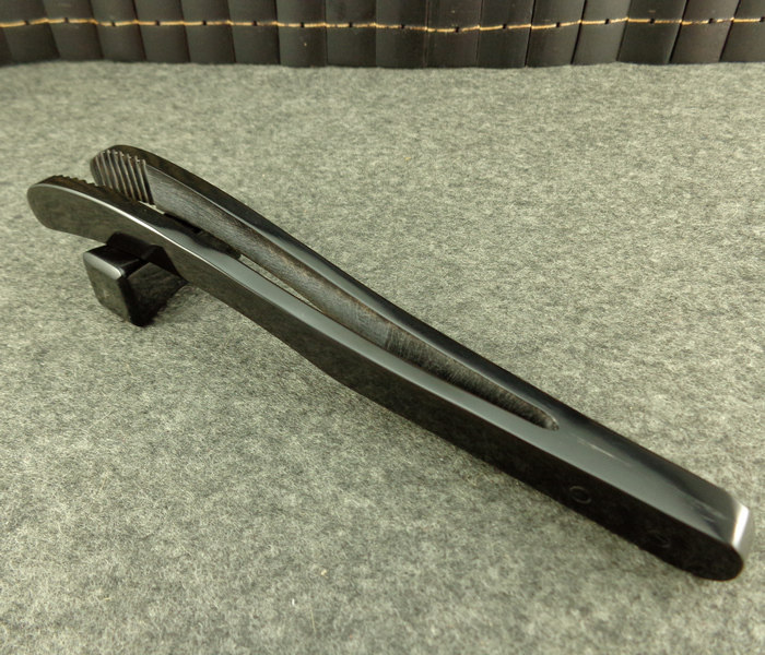 A94原创天然黑水牛角加厚茶夹艺术品环保卫生茶道配件茶杯夹茶具