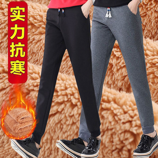 羊羔绒大码 女加绒加厚休闲裤 卫裤 保暖裤 子女 冬季 外穿棉裤 运动裤