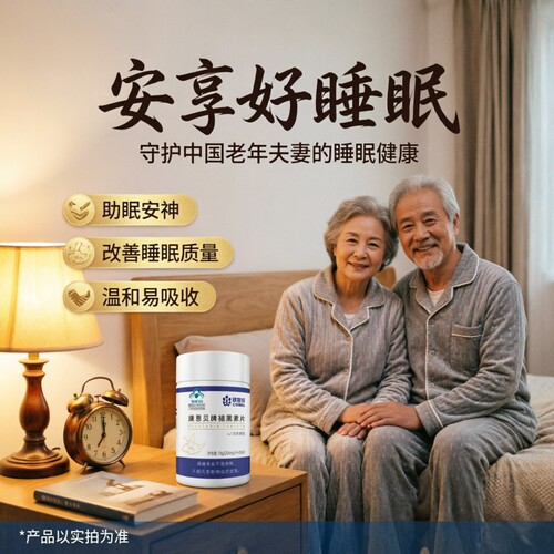 康恩贝牌褪黑素片60片助眠成人中老年男女睡不好者晚上夜里睡不着