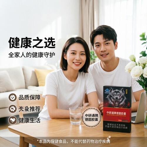中研通牌德圆胶囊36粒人参淫羊藿成人中老年男性口服保健直播热卖