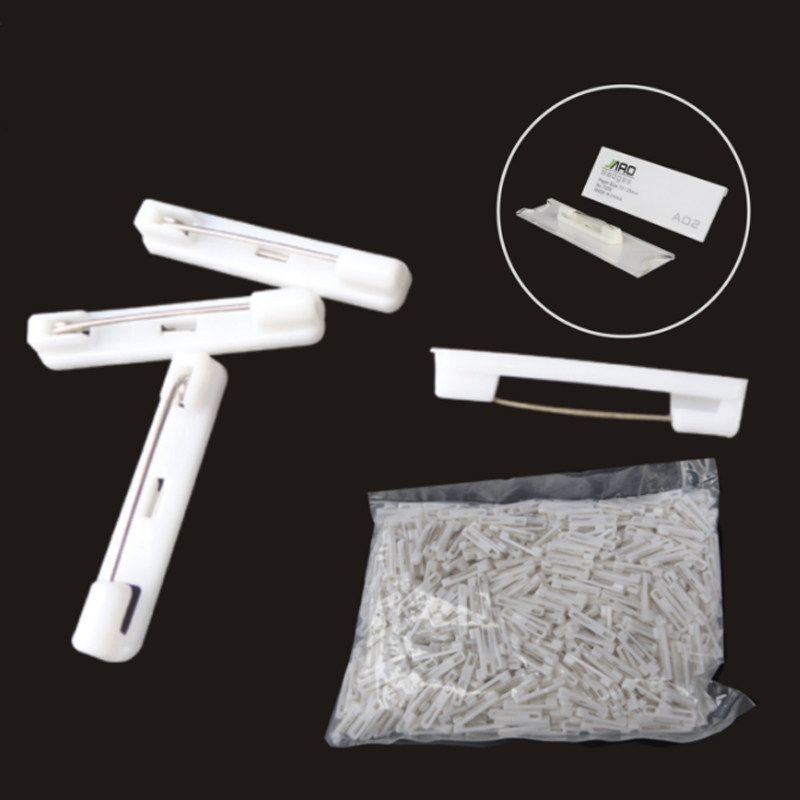 흰색 플라스틱 핀 ID 카드 취업 허가 PVC 배지 3.2CM[2000개|팩] 2.2CM[5000개|팩]