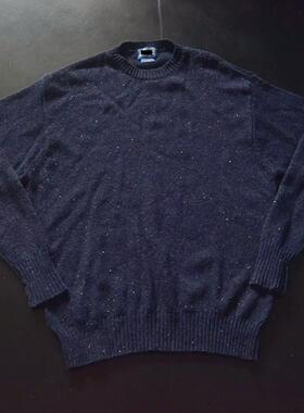 vintage古着毛里求斯产碰掉吞复古美式cityboy纯羊毛衣bbxb6854