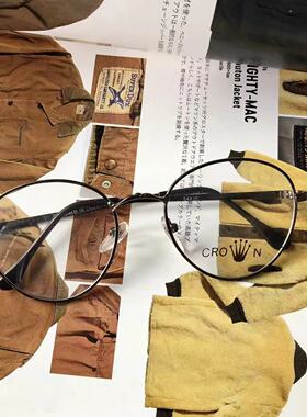 vintage早期美式复古y2k千禧年学院ivy金属框架眼镜iaspyj990