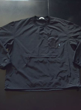 vintage古着日本r记美式复古y2k潮流机能户外多口袋长袖T恤 ts893