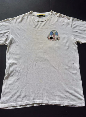 vintage古着美国产p.j美式复古y2k千禧年潮流印花短袖T恤ts600