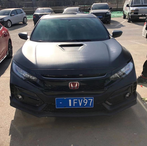 两厢思域FK7改FK8 type-r宽体包围套件 思域升级FK7 TYPE-R机盖