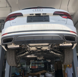 奥迪a4 2.0T allroad旅行版改装RES阀门排气 中尾段全段头段排气