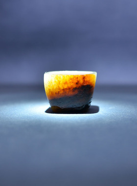 30克红皮白玉籽料聚宝盆把件香插