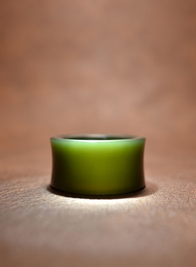 内径21新疆和田黑青籽料竹节扳指