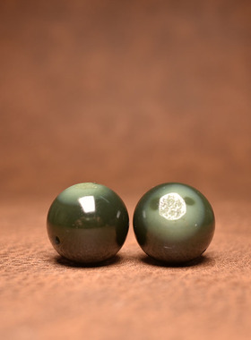 戈壁黑青籽圆珠吊坠多宝手串配珠