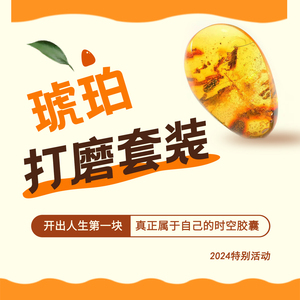 真正属于自己的时空胶囊！虫珀打磨套装～