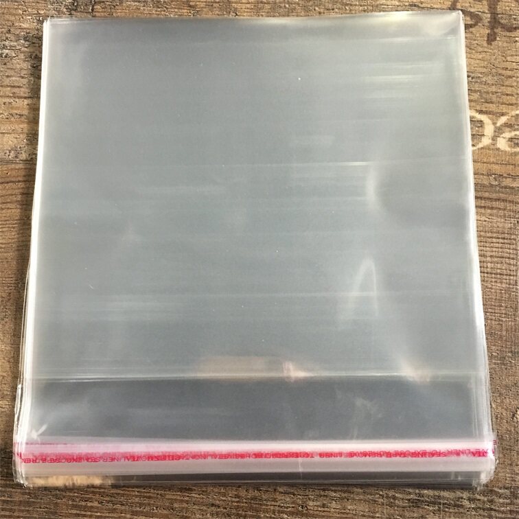 黑胶唱片自粘袋双碟对开能装