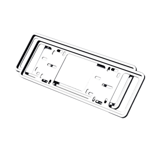 铝合金汽车牌架框车牌双层保护框适用长城金刚炮山海炮风骏5风骏7