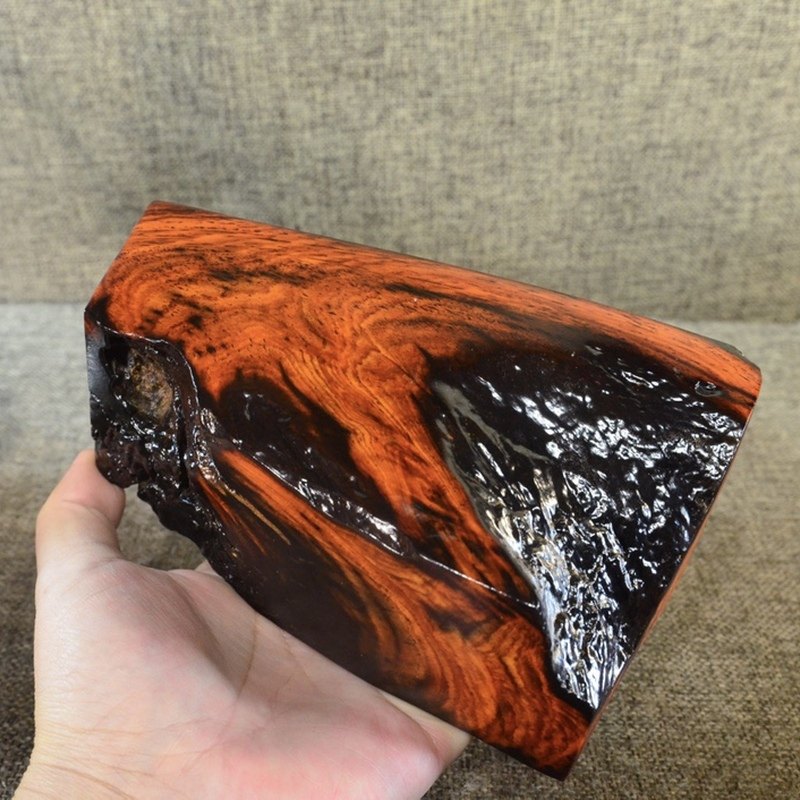 老挝大红酸枝原木小方料大红酸枝diy雕刻料可做佛珠手串木料