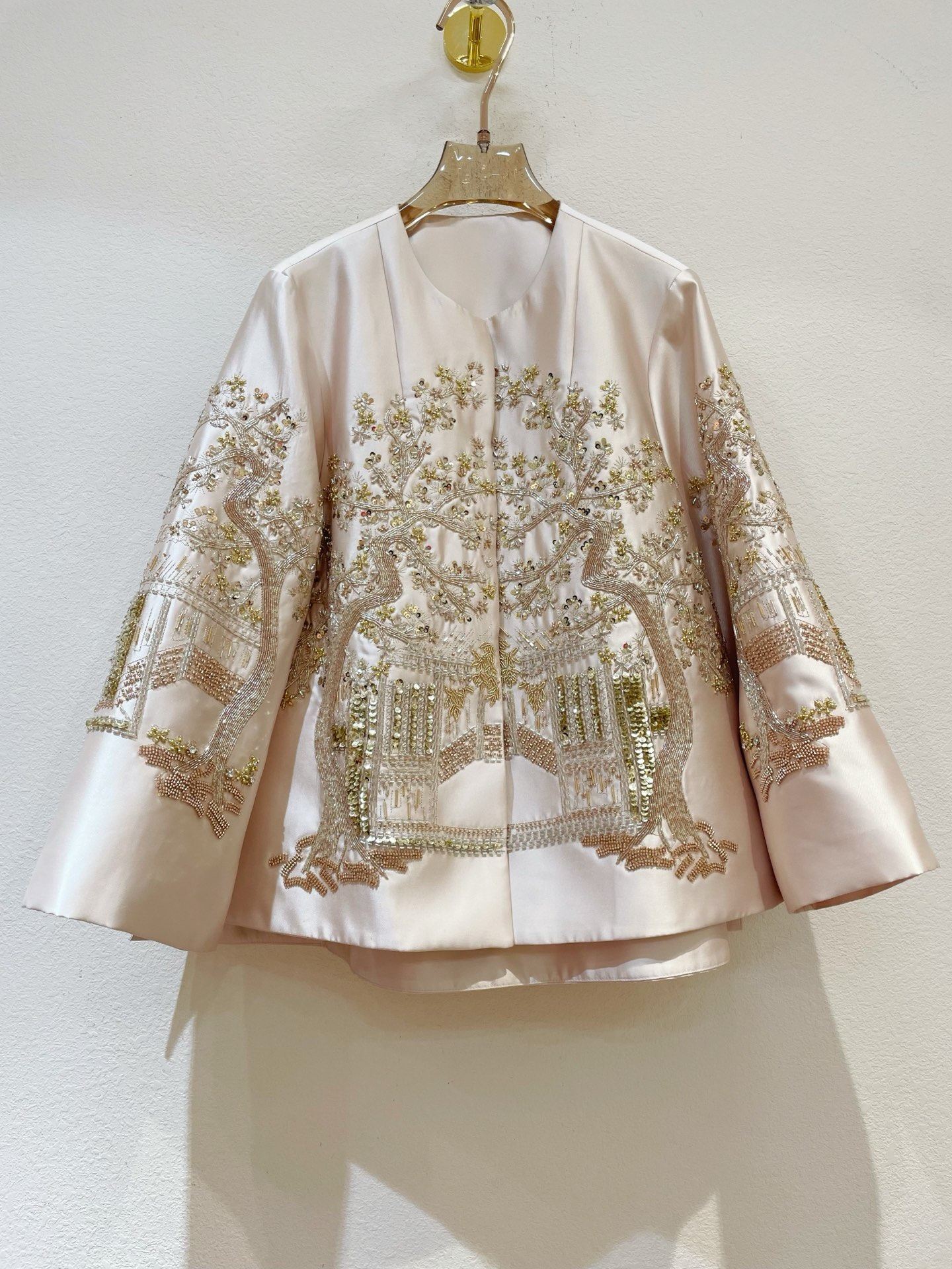 OGARMA新中宫廷式风重工刺绣发财树手工钉珠下摆双开叉开衫外套,女装/女士精品,上衣,淘宝优惠券,粉丝福利购,淘宝优惠卷