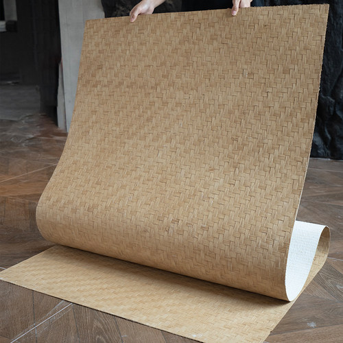 竹编软石板超薄柔性石材背景墙板