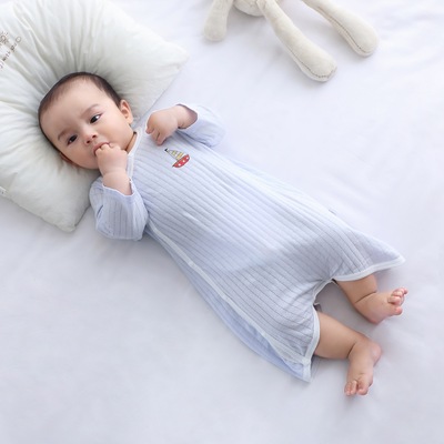 新生婴儿连体衣纯棉睡衣宝宝睡袍