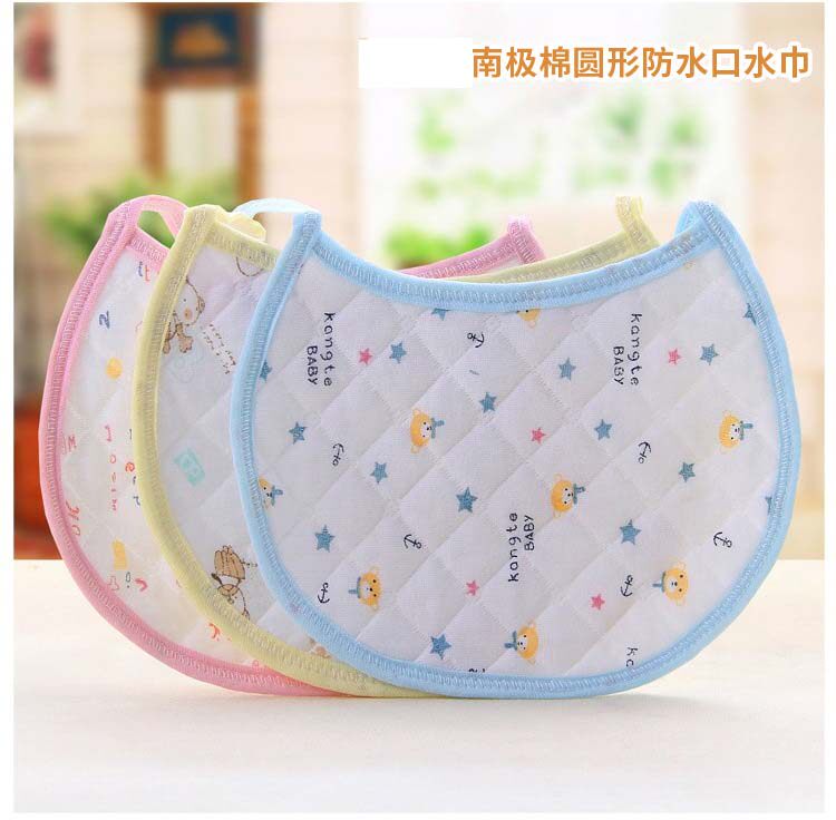 婴儿吸水围嘴宝宝口水巾围兜纯棉喂奶垫巾吃辅食围脖新生儿防水兜