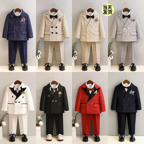 周岁西服英伦钢琴演出服礼服春秋