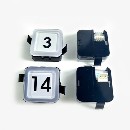 电梯按钮BS34C 外呼轿厢蓝白光塑料方行按键适用西子奥的斯杭西奥