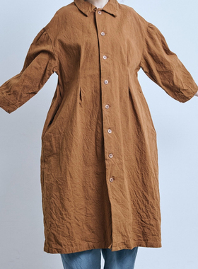 现货 不退不换 日本ROBE de PEAU 画家帆布风衣