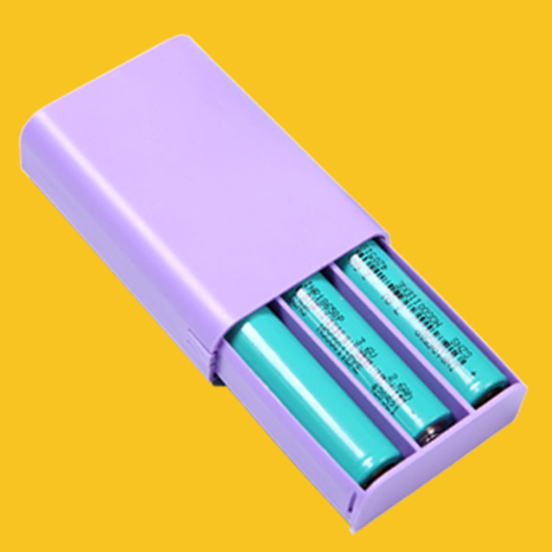 18650电池盒3节ups边充边用免焊