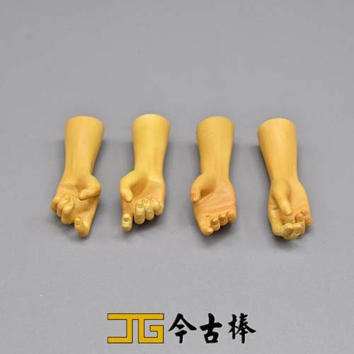 Sideshow 1/6 兵人模型素体DIY仿真无关节带小臂4只 固定手型