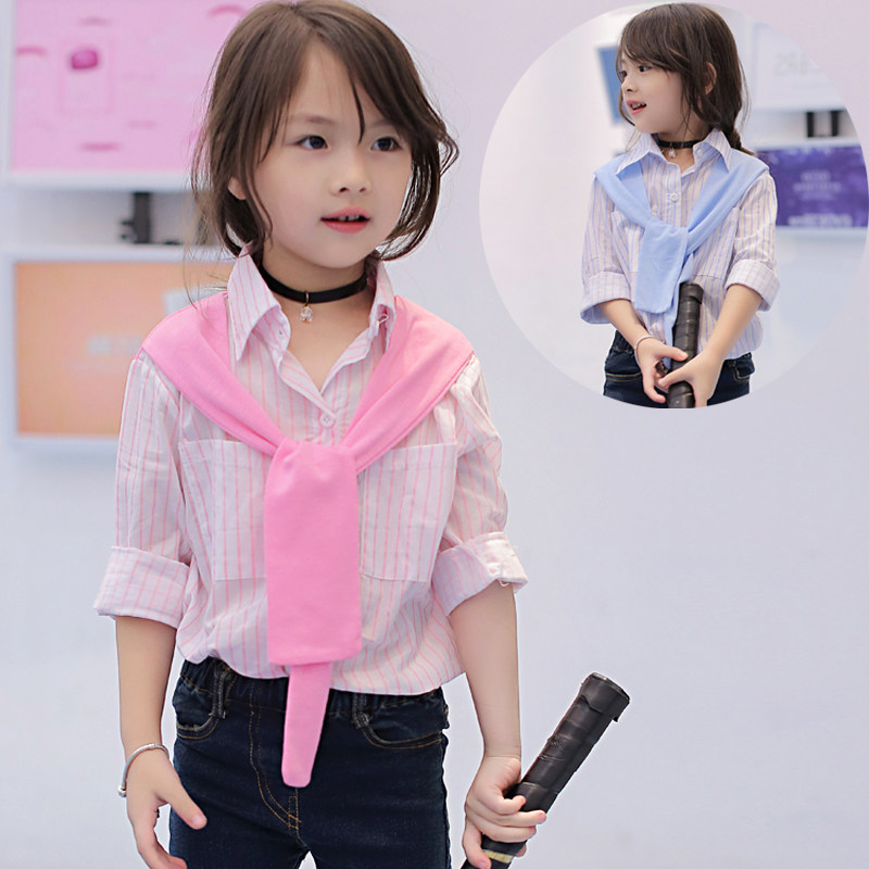 Chemise fille à manche longue - Ref 2088445 Image 1