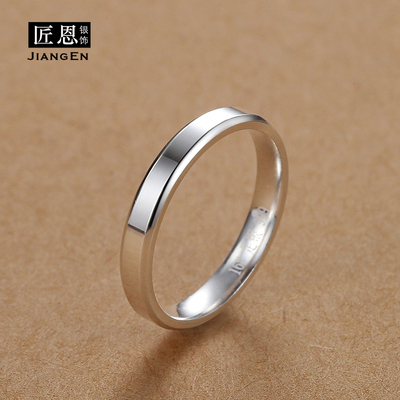 999纯银戒指女士情侣对戒