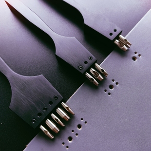 花冲花样冲手工皮具专业DIY工具布洛克风格3孔5孔8孔适用装饰打孔