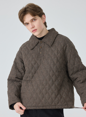 原创设计冬季新款夹棉设计款休闲棉衣外套~