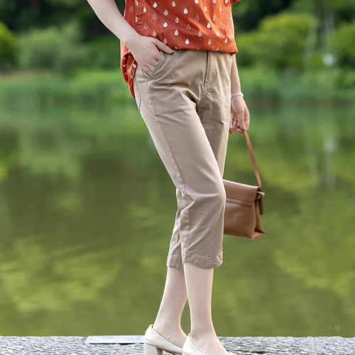 富木七分休闲裤妈妈装