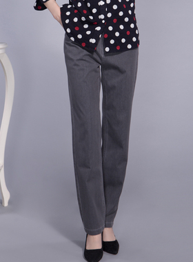 富木新品休闲女式牛仔裤长裤直筒裤百搭淑女裤女裤子SH-19613E9