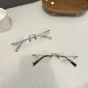 英同款 海 张元 天鹅圆舞曲 无框书呆子钓系高智感眼镜可配度数 潮