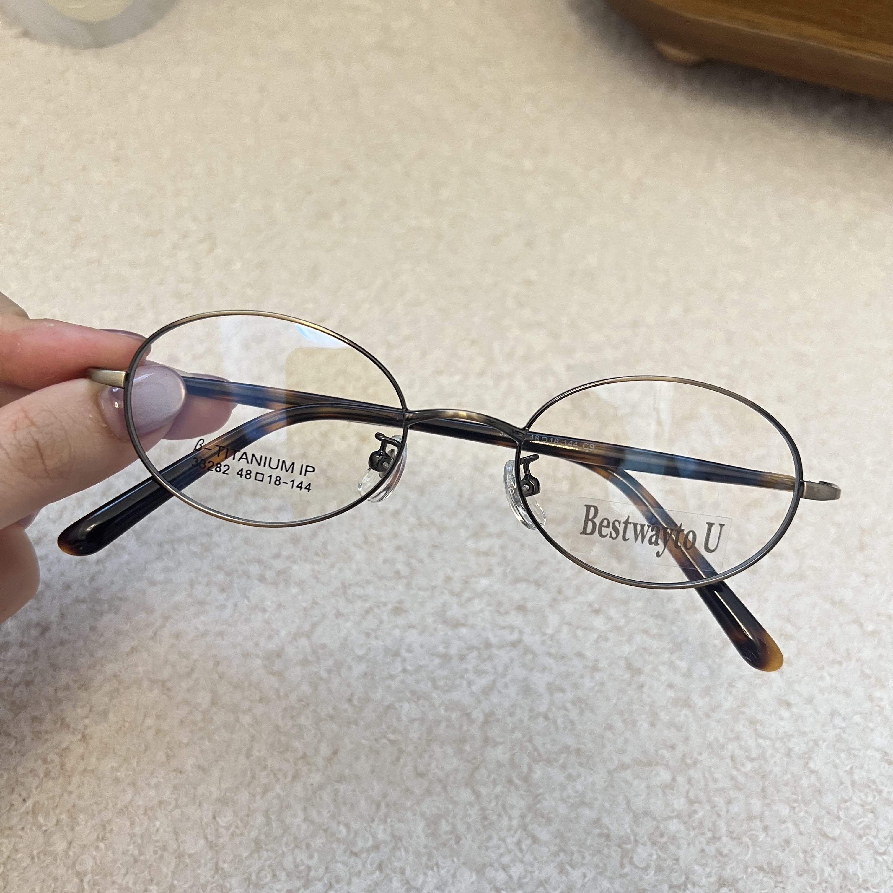 金属眼镜防蓝光小脸日系镜架