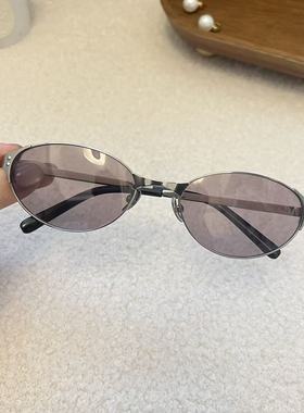 纯钛超轻太阳镜千禧风墨镜