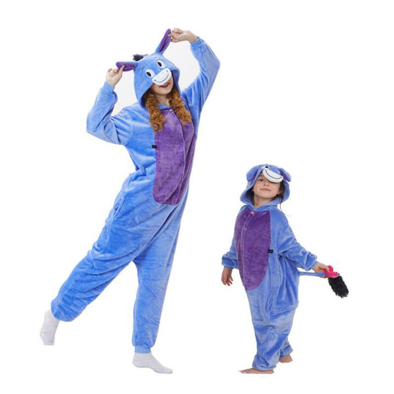 卡通动物连体睡衣保暖居家儿童服