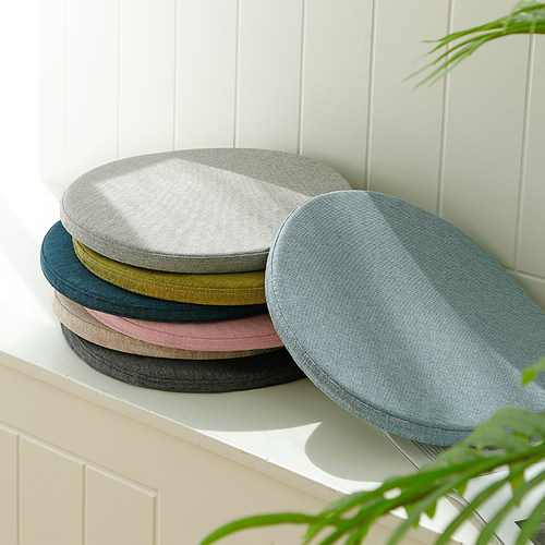 圆形椅子棉麻透气地上坐垫