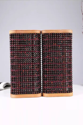 夏季小叶紫檀麻将枕养生枕护颈椎枕安眠枕圆珠天然木枕头硬枕颈椎