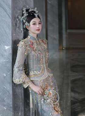 中式秀禾服结婚礼服新娘中式嫁衣