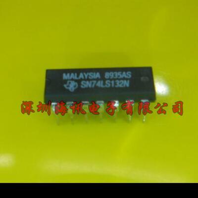 SN74LS132N  逻辑门 Quad 2-inp pos-NAND Schmitt triggers