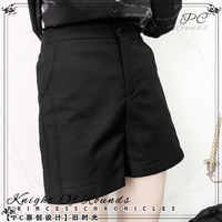 【PC Original Design 】 Silver Ling Retro and elegant British Gothic style versatile men's and women's shorts thumbnail 2
