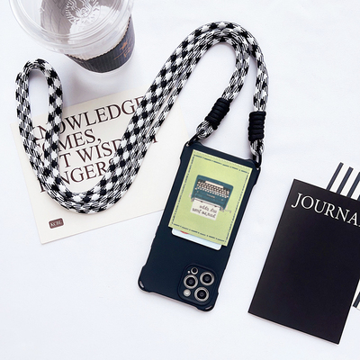 L050打字机趣味挂绳独立空间插卡套 苹果16promax手机壳带卡包iPhone15pro门禁电梯16pro斜挎背14pro交通卡13