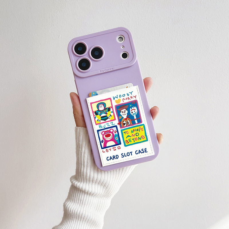经典卡通薄款卡贴手机壳带卡包苹果17promax独立装卡套iPhone17promax皮质卡槽16promax身份证交通卡15/14/13