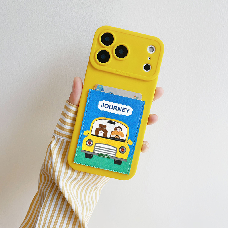 带着狗狗去旅游 插卡手机壳带卡包苹果17promax装卡套iphone16promax交通卡17pro身份证16pro精孔17/15/14/13