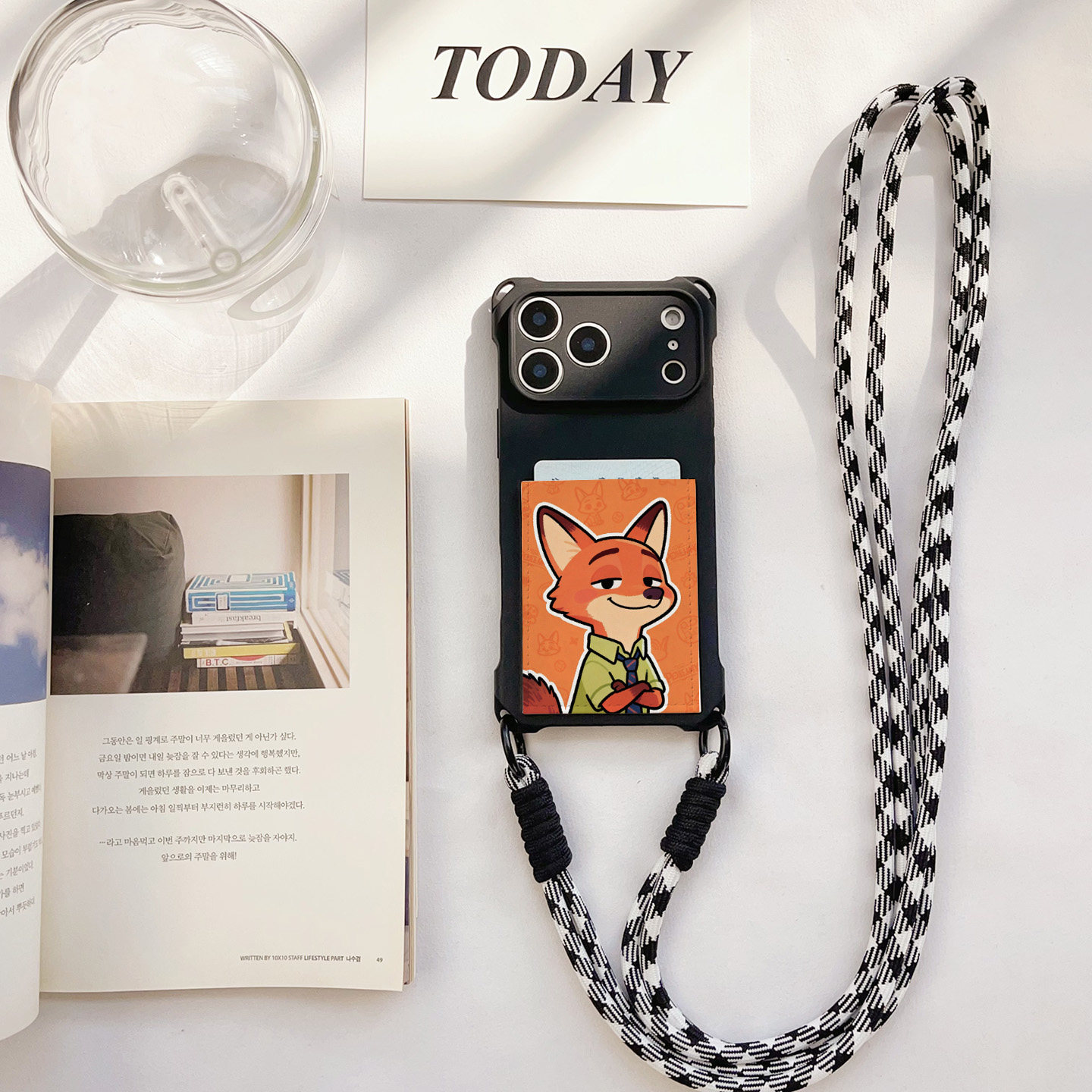 狐狸cp四角挂绳斜挎手机壳带卡包iPhone17promax苹果17pro旅游16promax装卡套16pro皮质卡贴15/14/13斜背精孔