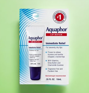 正品 美版Aquaphor保湿修护润唇膏脱皮修复干裂滋润10ml