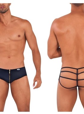 Candyman新款囊袋带拉链后空性感男士三角裤-99704