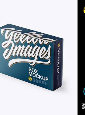 22357 快递打包礼盒包装盒子样机模板ps文件VI设计yellowimages