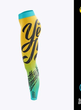 20247 运动紧身裤衣服服装品牌设计样机yellowimages代下PSD文件